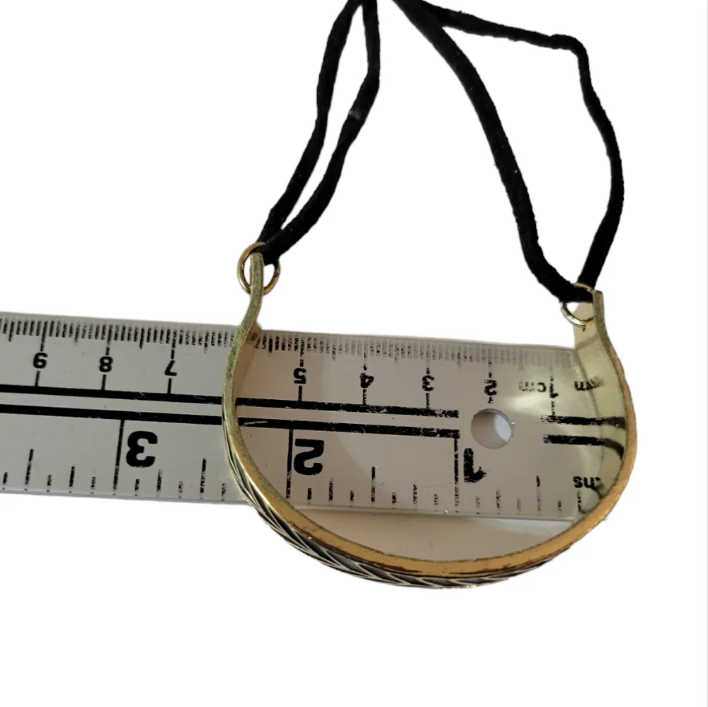 Gold tone enamel bracelet w Slide Closure